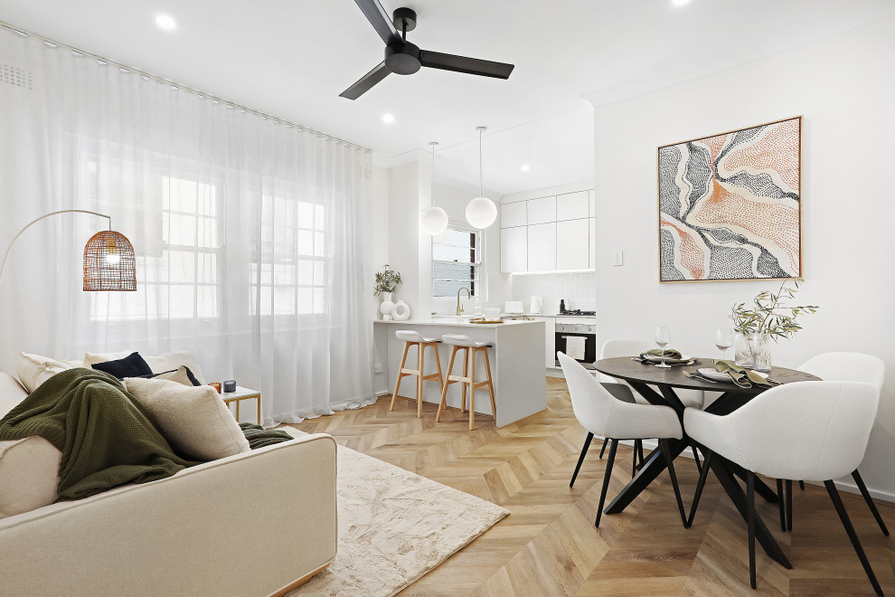 Small modern living room in Sydney.