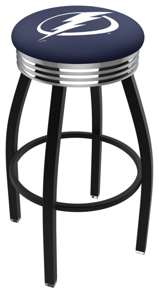 Holland L8B3C Tampa Bay Lightning 25" Counter Stool Black/Chrome