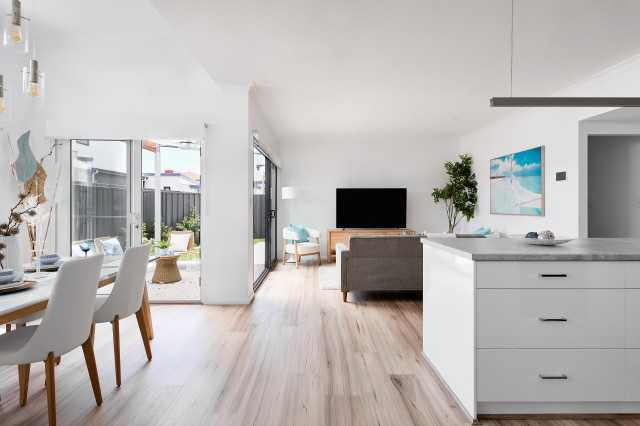 Open Plan Living trendy-dagligstue