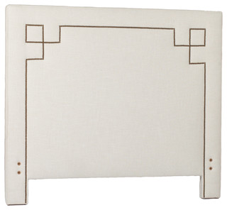 Gabby Quinn 56" Twin Size Headboard, Cream Zulu Vanilla, Queen