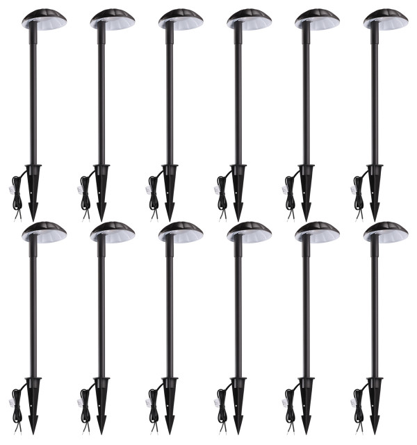 12-Pack Low Voltage Pathway Lights, 5W LED Landscape Lighting ...