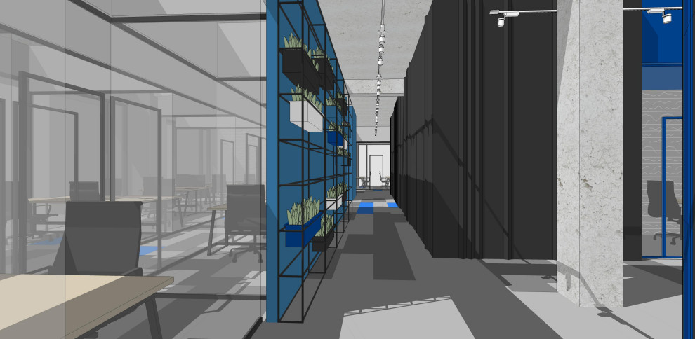 коворкинг в синем