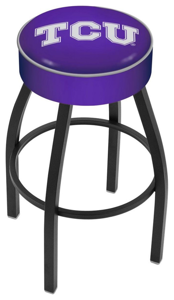 Holland L8B1 TCU 25" Swivel Counter Stool Black Contemporary Bar