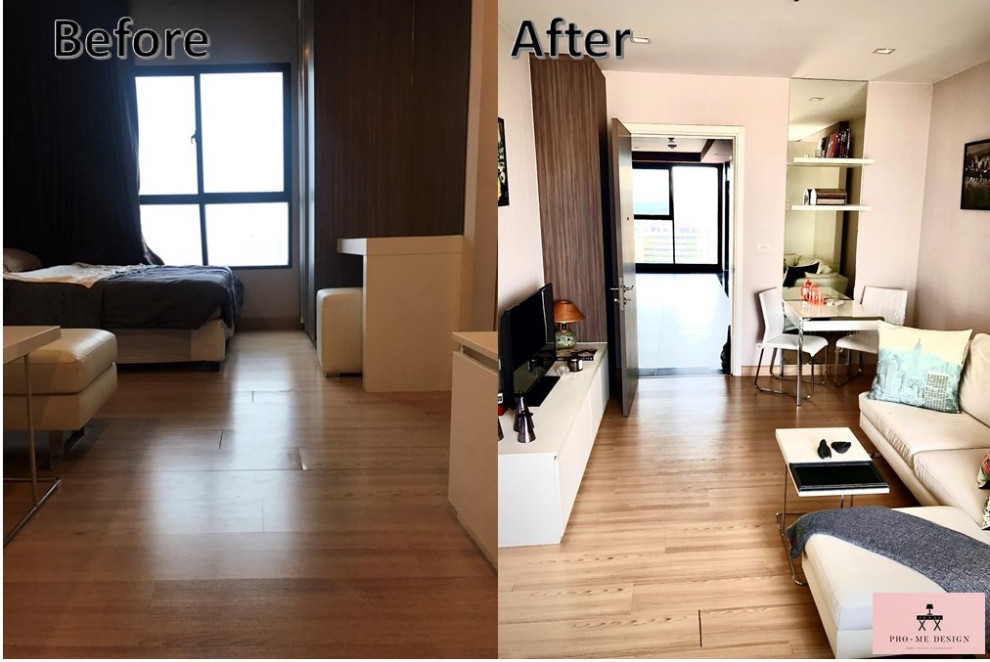 Condo/Home Staging at Urbano Sathon - Contemporary - Living Room ...