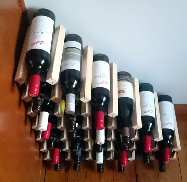 Sloped Timber Wine Racks