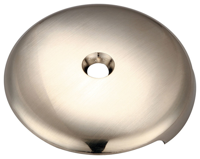 ONE HOLE BRUSHED NICKEL TUB WASTE OVERFLOW FACEPLATE WITH SCREW