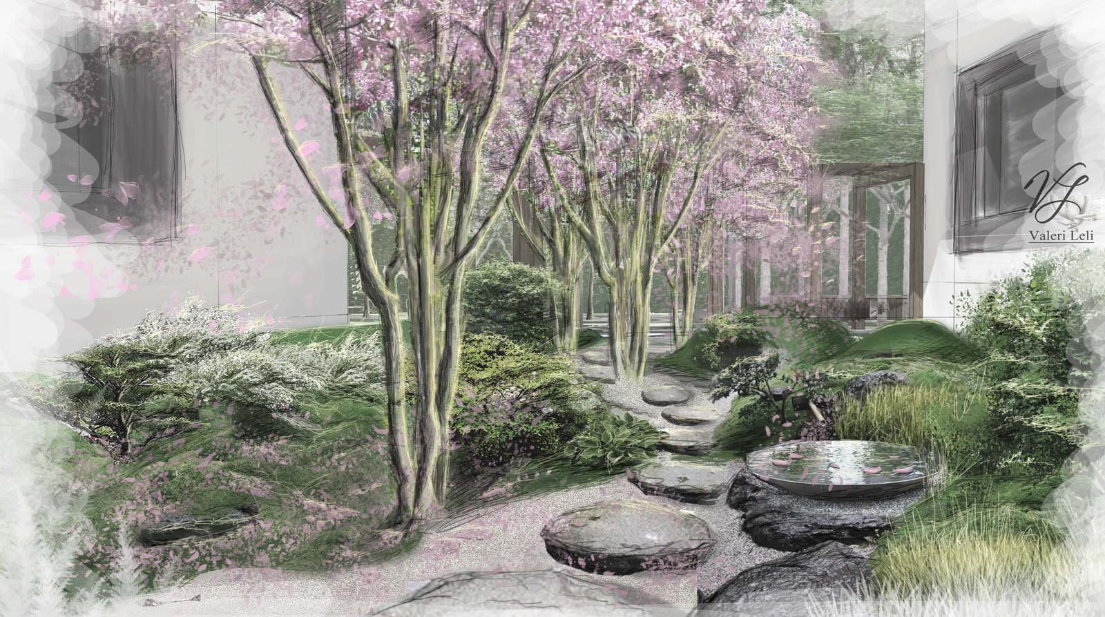 Лесной участок с восточными нотами