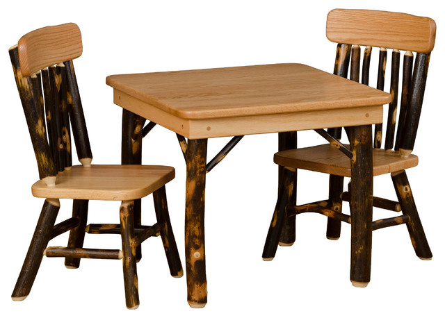 Rustic Hickory Children's Kid's Table 