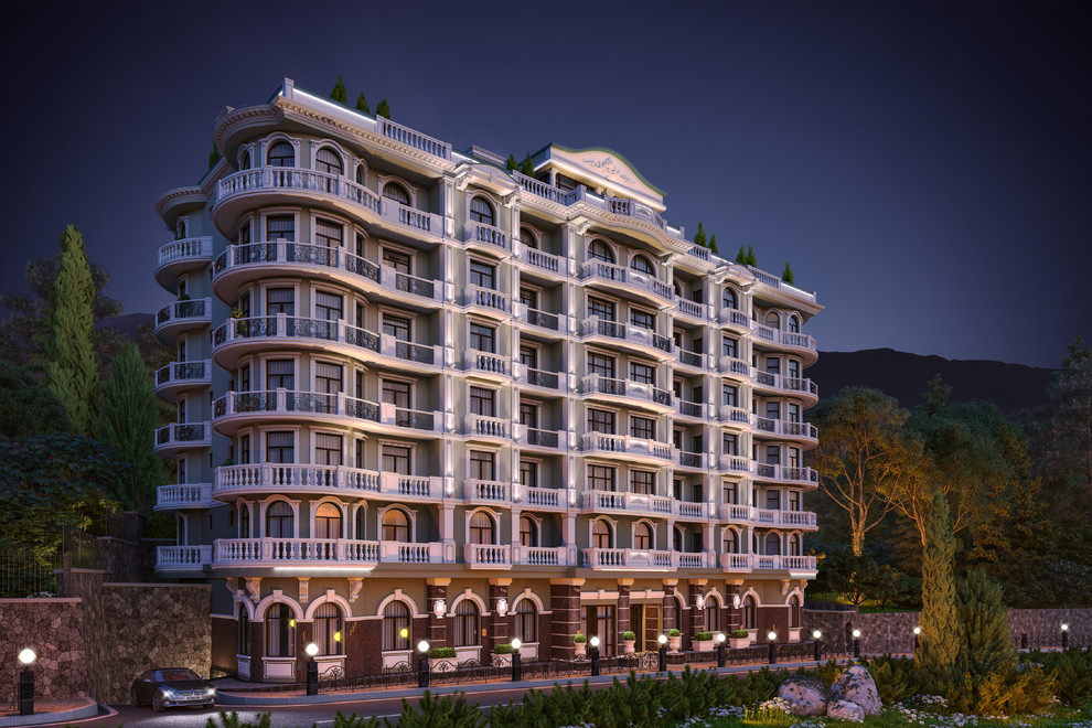 Фасад ЖК Бархатный Сезон