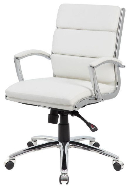 Boss Executive CaressoftPlus" Chair with Metal Chrome Finish