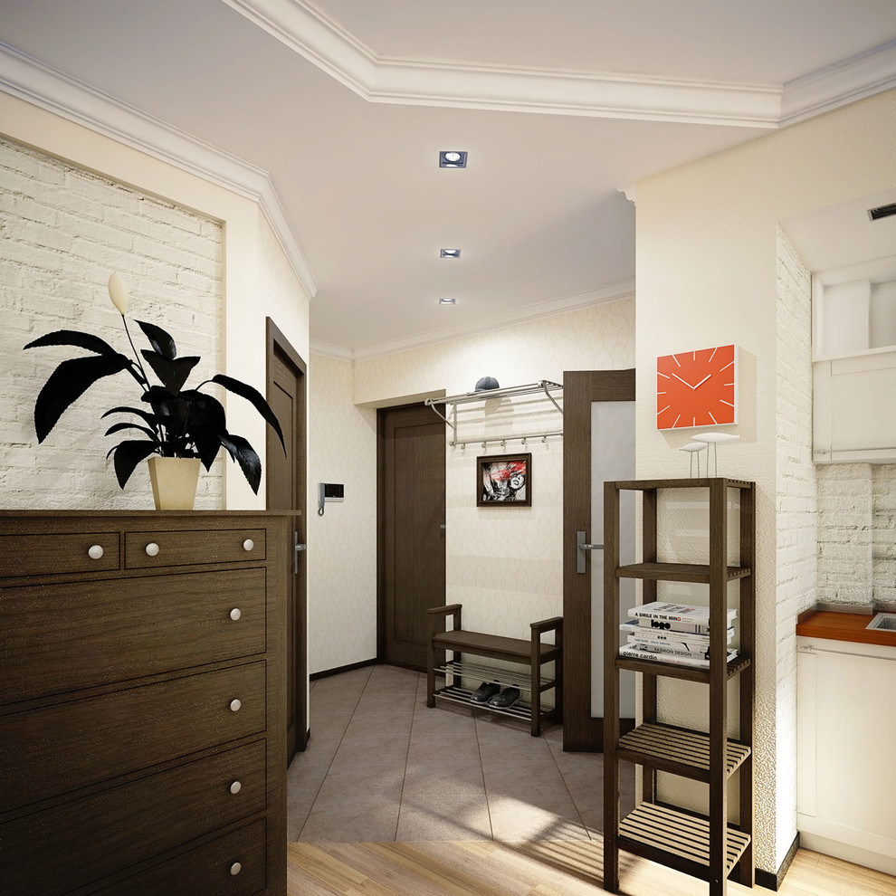 Скандинавия | Интерьер однокомнатной квартиры в ЖК Лазурный