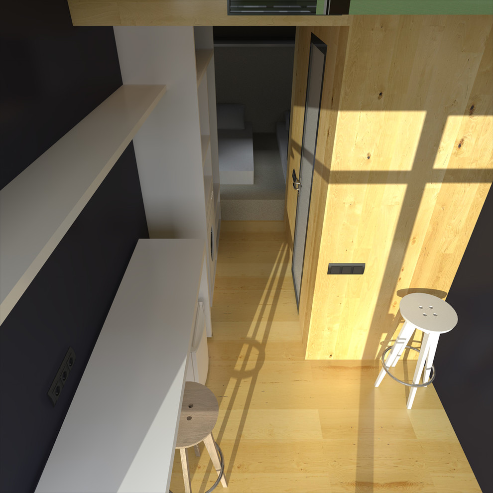 Два гостиничных номера в одном 45-ft морском грузовом контейнере