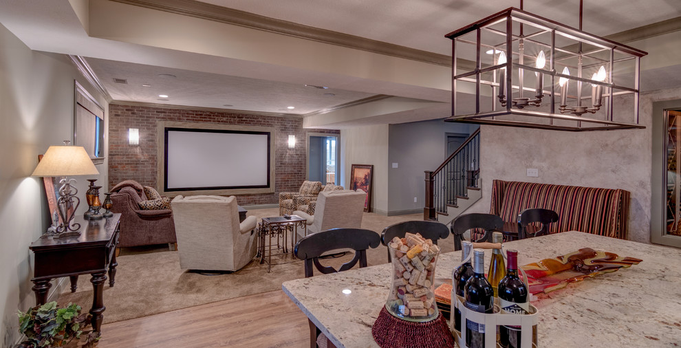 Chatham Hills Country French Traditional Home Theater