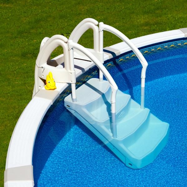 Royal Entrance Above Ground Pool Steps Contemporary by