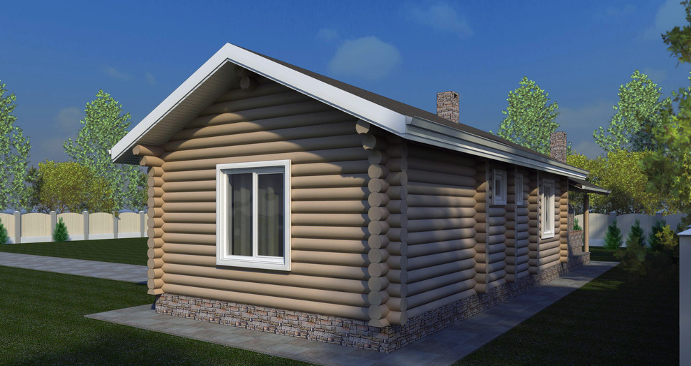 Проект бани из рубленного бревна
