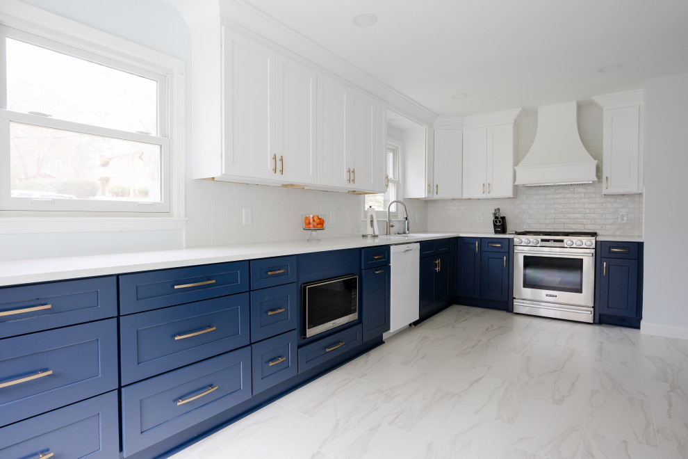 Marietta Kitchen Blue Cabinets