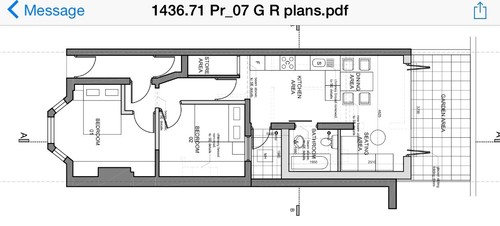 Bathroom off of kitchen?
