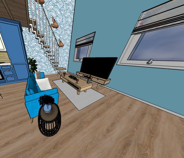 Double ceiling Studio (Coastal Design) coastal-living-room