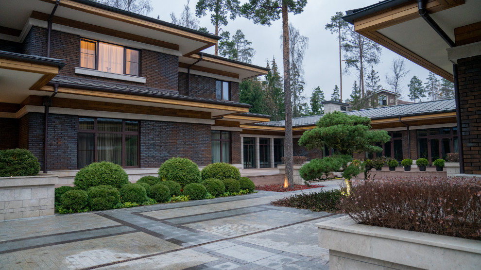 Вилла в стиле Райта. КП "Вымпел" Новорижское шоссе 2016 г.