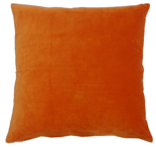 Orange Velvet Pilow