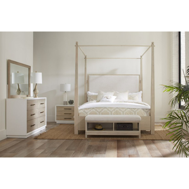 Boca Grande King Upholstered Canopy Bed - Farmhouse - Canopy Beds - by ...
