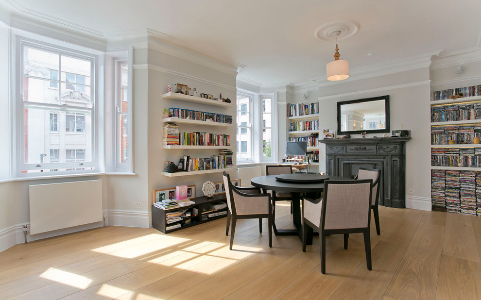 Inspiration for an eclectic dining room in London.