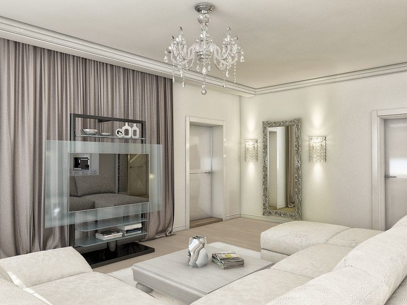 Белый пентхаус в Москве