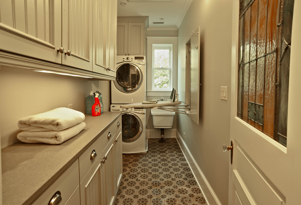 Design ideas for a traditional laundry room in Charlotte.