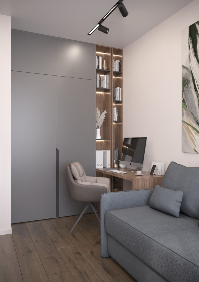 ЖК ЗилАрт дизайн интерьера для семьи из двух человек.