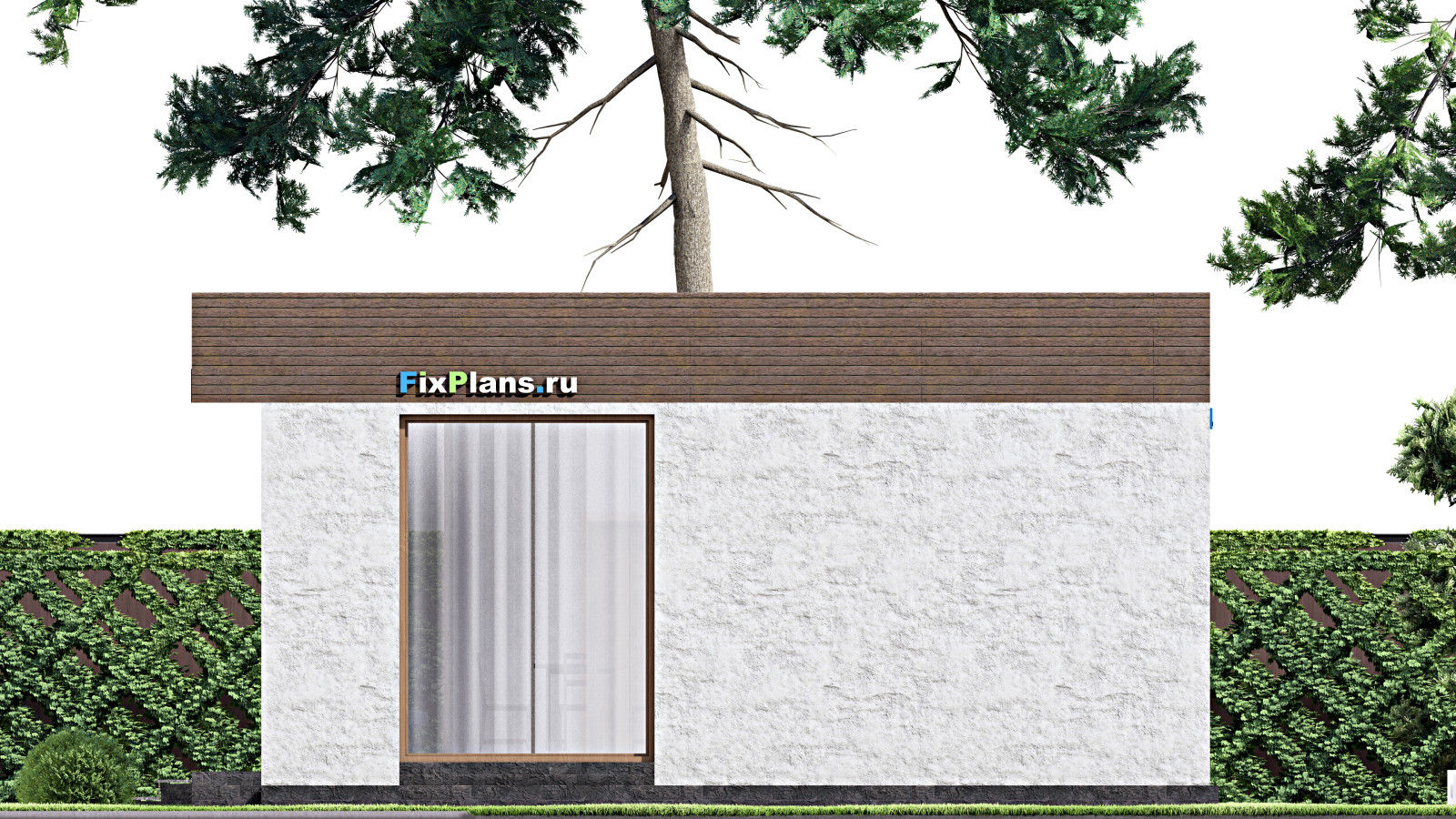 Проект одноэтажного дома 9х11м S67м2 F-15011