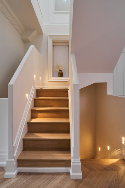 Modern Victorian Custom Home in the Beach - Victorian - Staircase ...