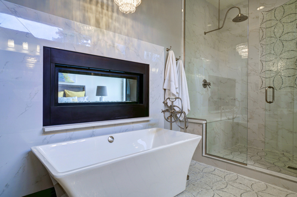 Photo of a transitional bathroom in Denver.