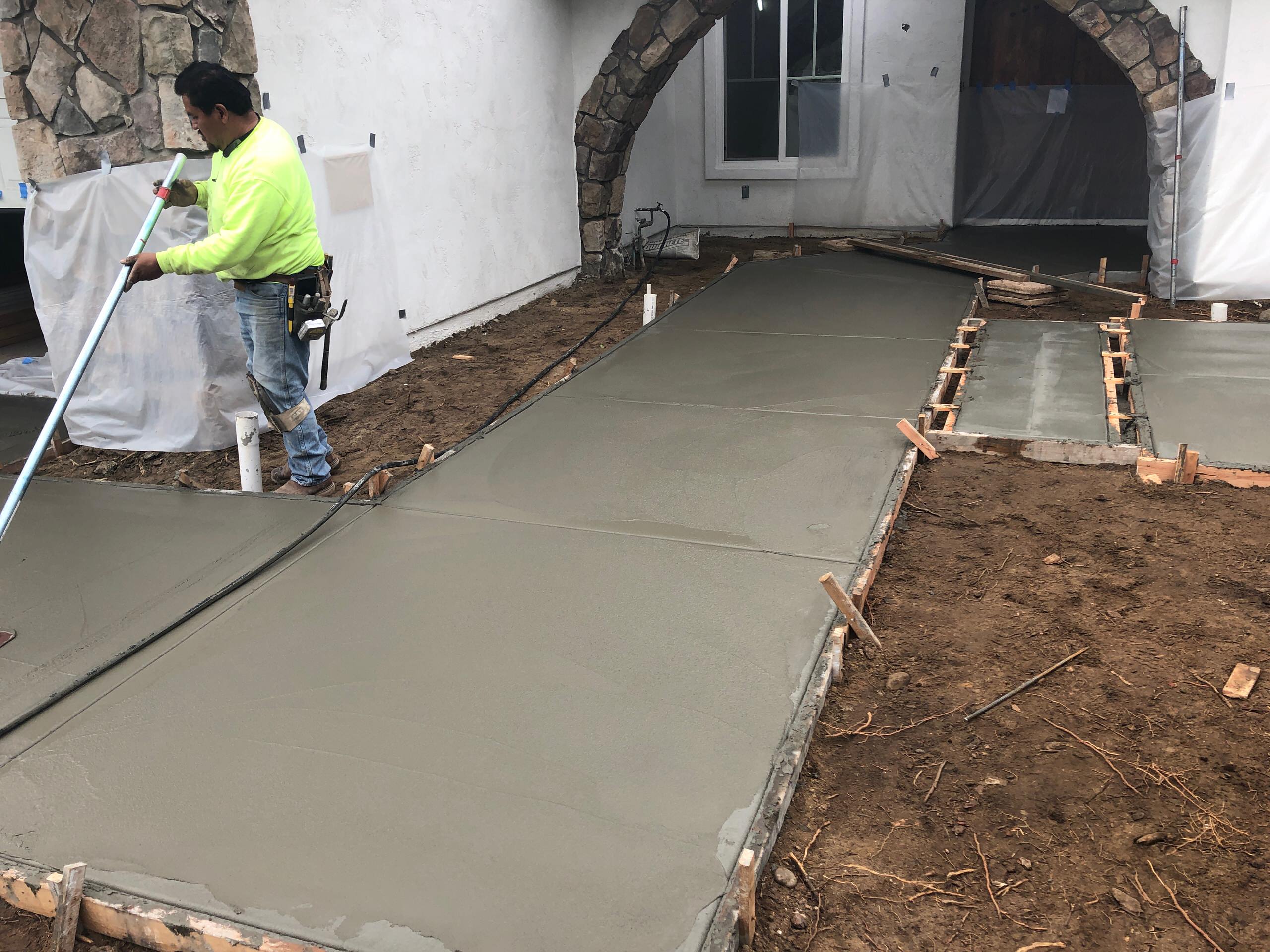 Pouring a New Concrete Sidewalk in Del Mar