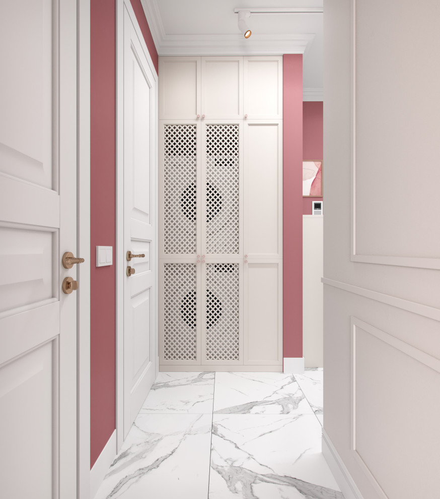 Сиреневая квартира для мамы и дочки