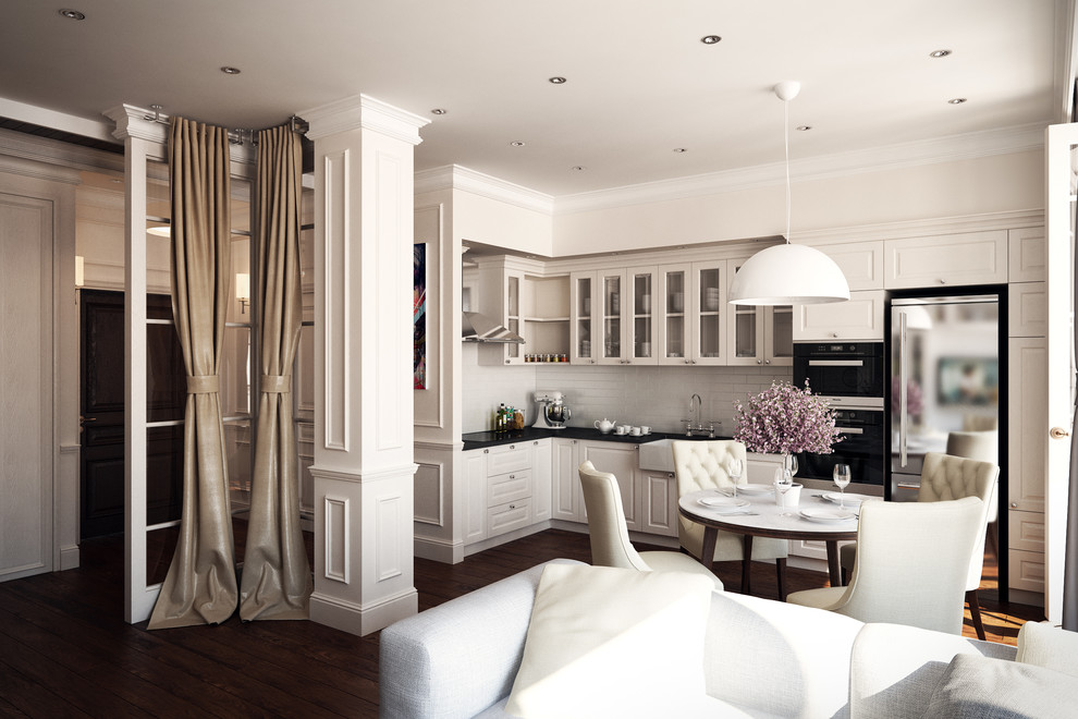 Двухкомнатная квартира в стиле американская классика