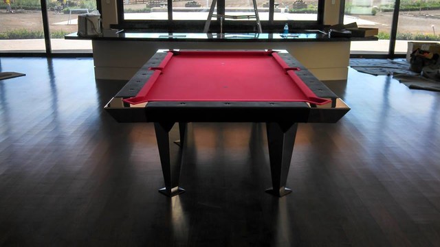 Leather Pool Tables by MITCHELL Pool Tables eclectique-salle-de-sejour
