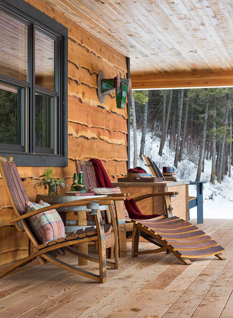 Rustic Cabin rustico-portico