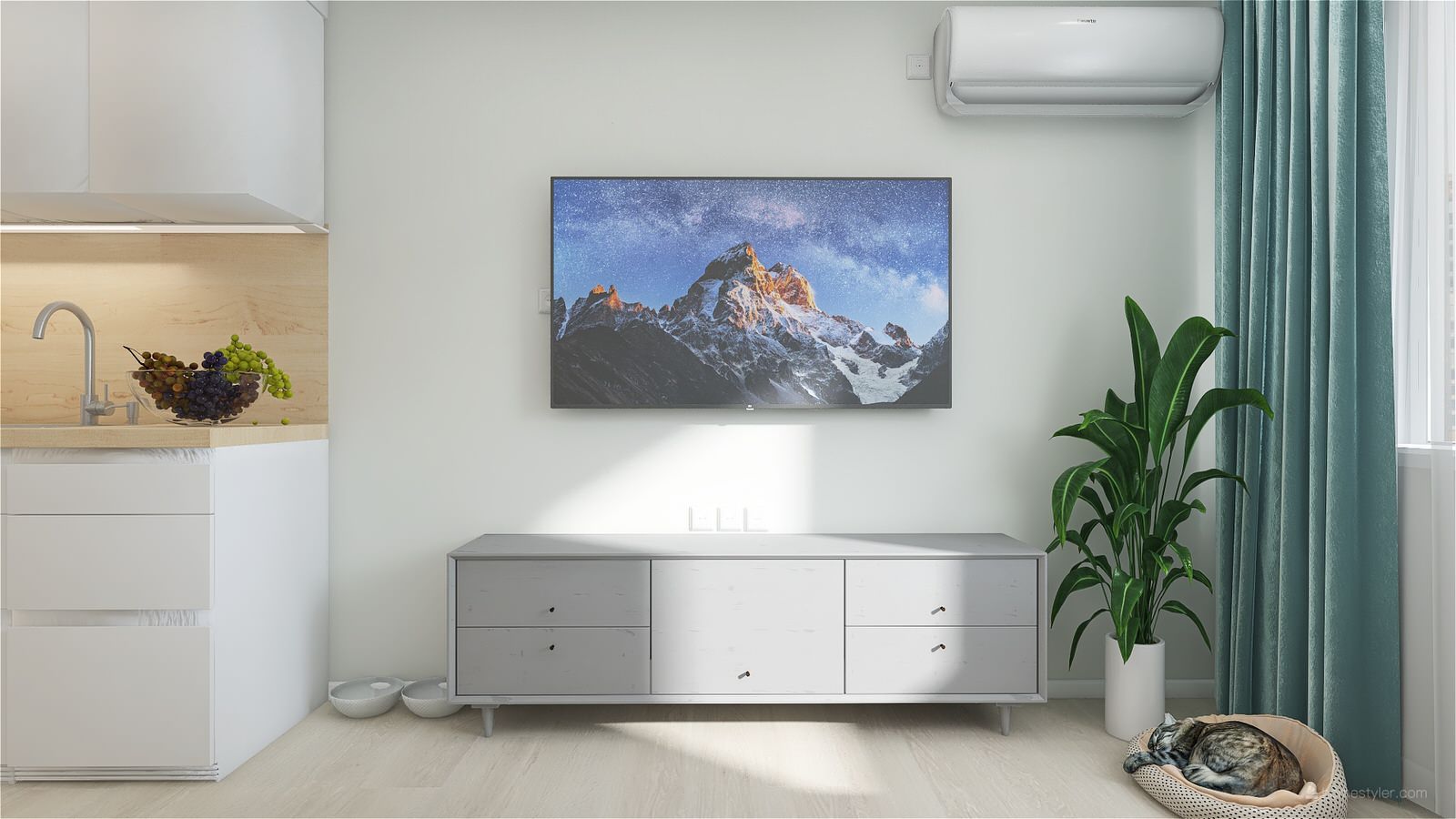 Трехкомнатная квартира в панельном доме