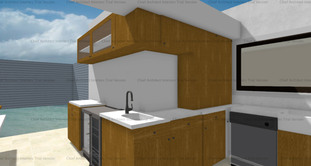 Kitchen - transitional kitchen idea in Miami