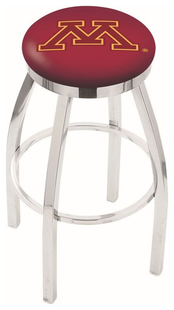 Holland L8C2C Minnesota 36" Swivel Bar Stool Chrome Contemporary