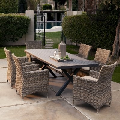 Belham Living Bella All Weather Wicker Patio Dining Set Seats 6 Belham Living Bella All Weather Wicker Patio Dining Set Seats 6