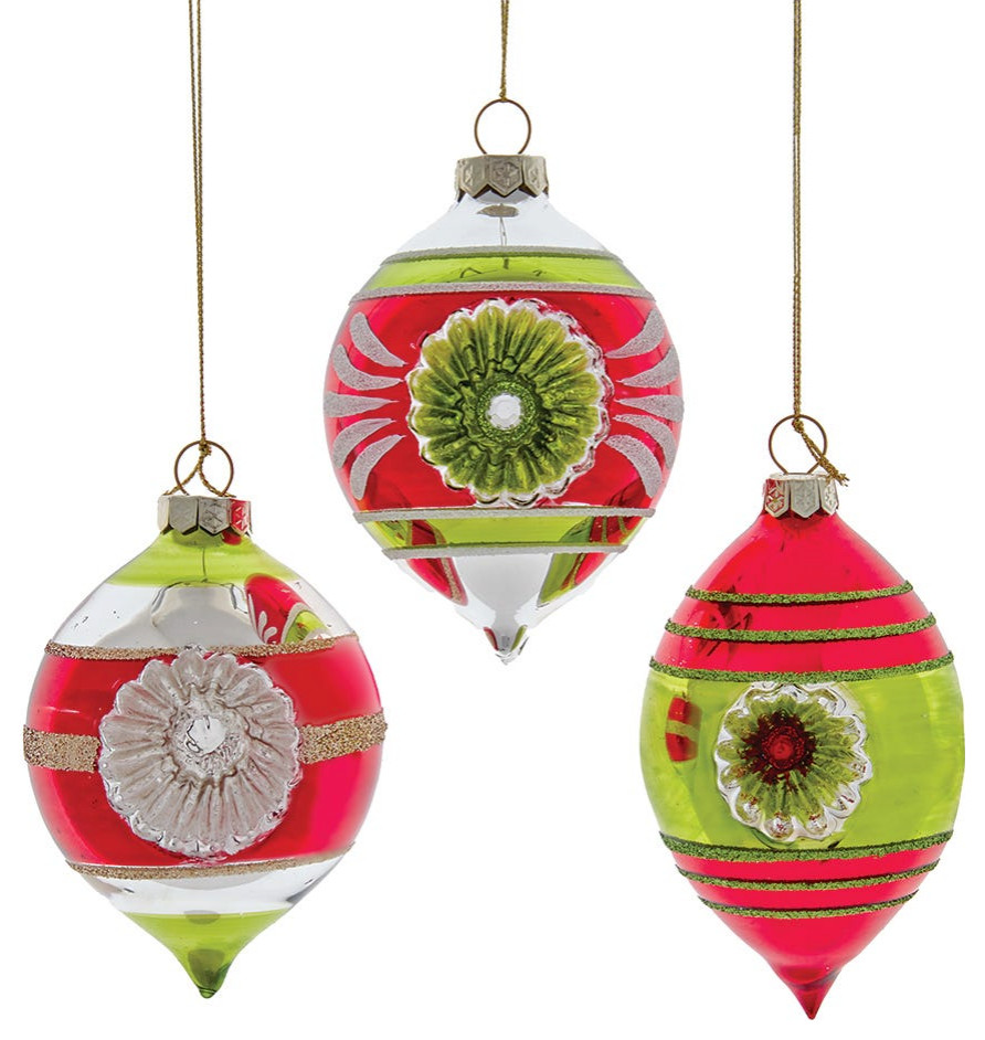 Kurt Adler 60-70MM Early Years Teardrop Ornaments, 3 Piece Set, 60-70MM ...