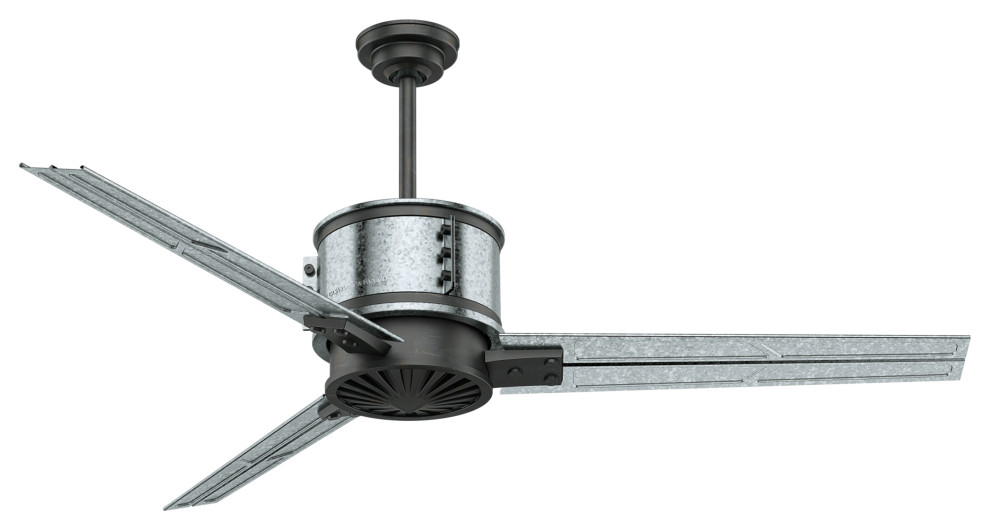 Casablanca 60 Duluth Galvanized And Aged Steel Ceiling Fan Wall Control