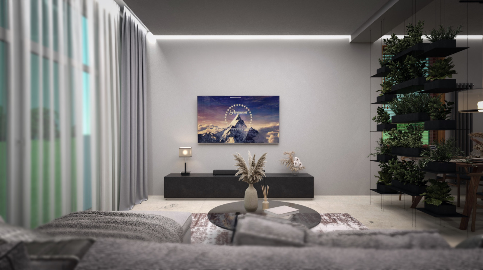 Гостиная в частном доме