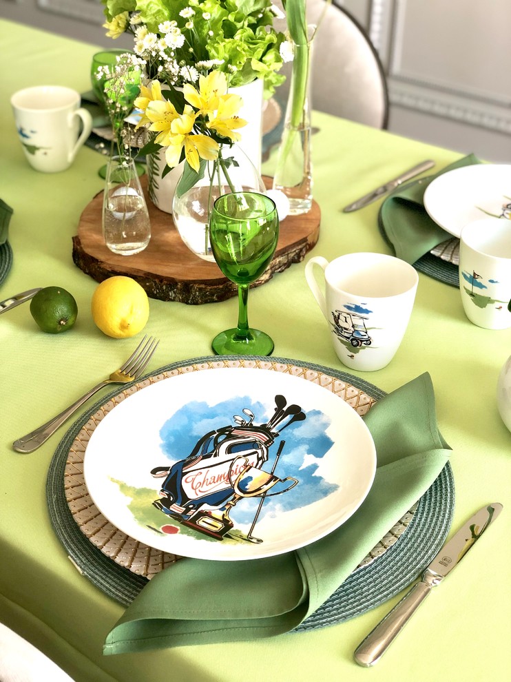 Сервировка стола в стиле "Голф"