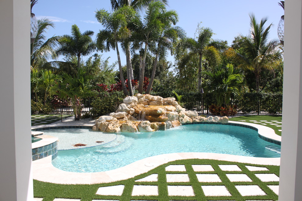 Design ideas for a tropical pool in Tampa.