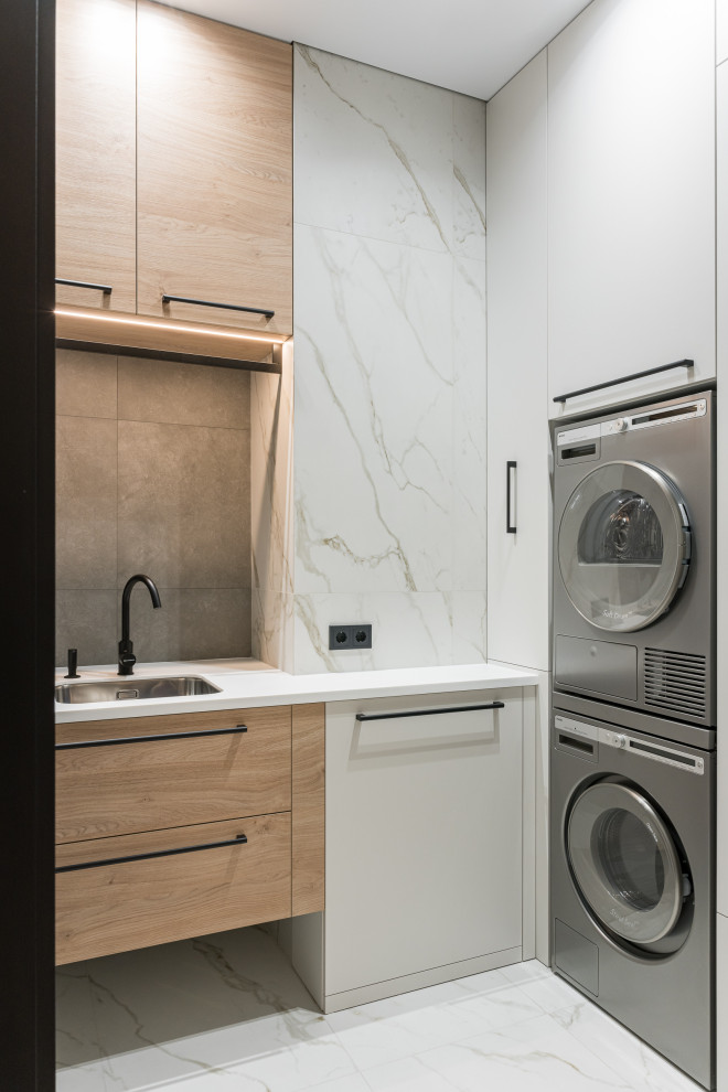 Квартира для активной семьи в минималистичном стиле