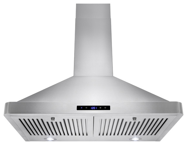 Akdy Euro Stainless Steel Wall Mount Range Hood 30 Duct Pipe