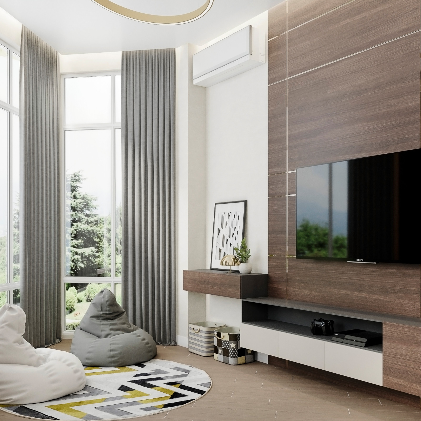 Визуализация гостиной