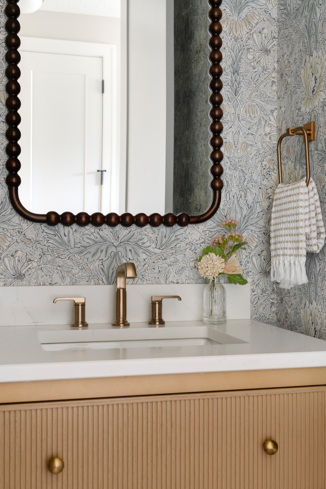 Modern European Charm - French Country - Powder Room - Minneapolis - by ...